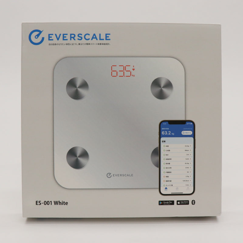 スマート体組成計 ES-001 ブラック/ホワイト